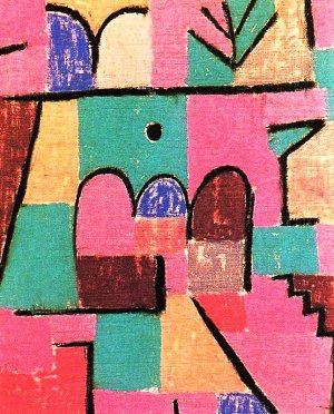 Oriental Garden Oil Painting by Paul Klee