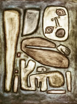 Outburst of Fear Oil Painting by Paul Klee