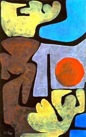 Park of Idols Oil Painting by Paul Klee