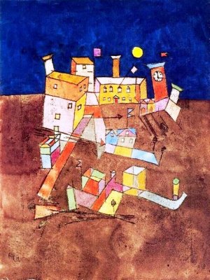 Part of G Oil Painting by Paul Klee