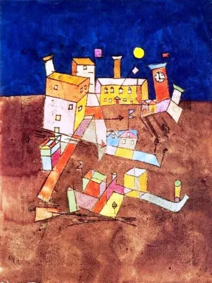 Part of G Oil Painting by Paul Klee