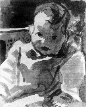 Portrait of a Boy Oil Painting by Paul Klee