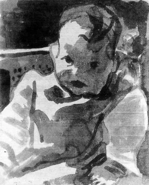 Portrait of a Boy Oil Painting by Paul Klee