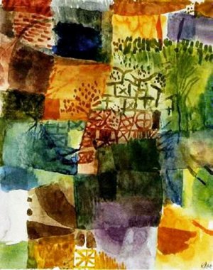 Rembrance of a Garden Oil Painting by Paul Klee