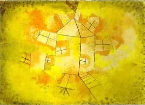 Revolving House Oil Painting by Paul Klee