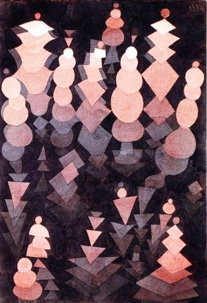 Ripening Growth Oil Painting by Paul Klee