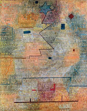 Rising Star Oil Painting by Paul Klee