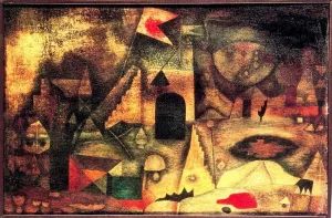 Romantic Park Oil Painting by Paul Klee