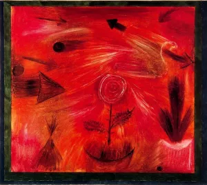 Rose Wind Oil Painting by Paul Klee