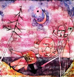 Scene on the Water Oil Painting by Paul Klee