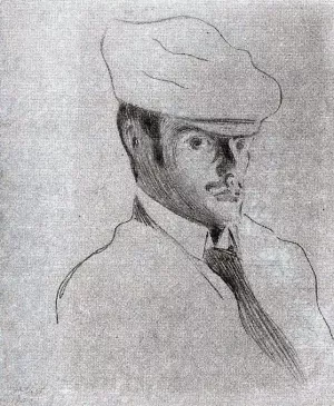 Self Portrait Oil Painting by Paul Klee