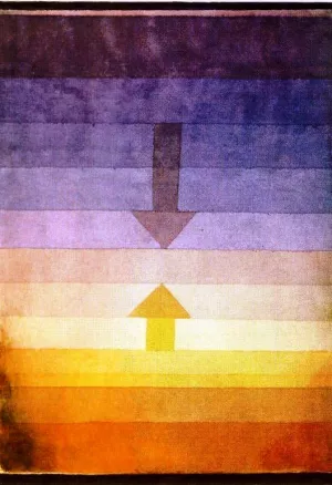 Separation in the Evening Oil Painting by Paul Klee