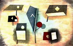 Six Species Oil Painting by Paul Klee