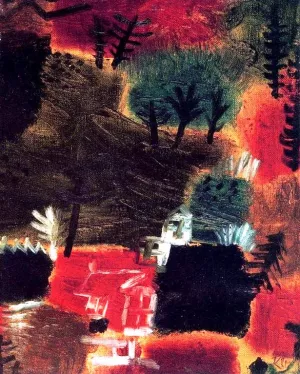 Small Landscape Oil Painting by Paul Klee