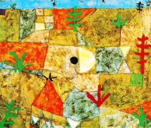 Southern Gardens Oil Painting by Paul Klee