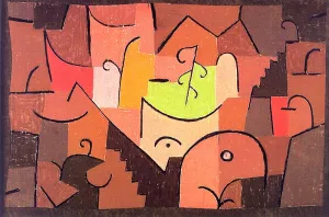 Stage Landscape Oil Painting by Paul Klee