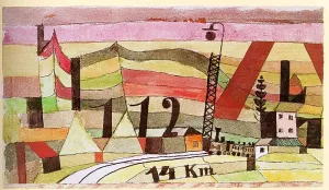 Station L 112 Oil Painting by Paul Klee