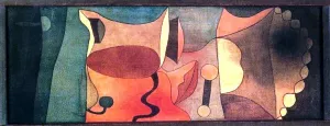 Still Life in Width Oil Painting by Paul Klee