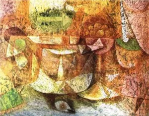 Still Life with Dove Oil Painting by Paul Klee