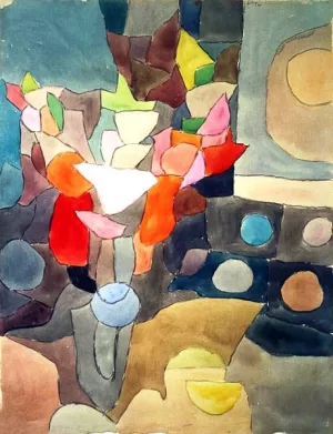 Still Life with Gladioli Oil Painting by Paul Klee