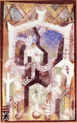 Summer Houses Oil Painting by Paul Klee