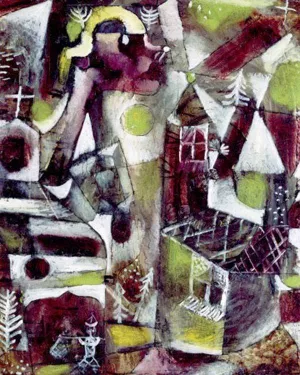 Swamp Legend Oil Painting by Paul Klee