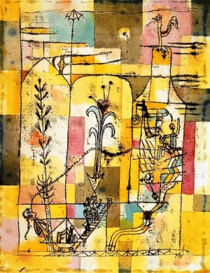 Tale a la Hoffmann Oil Painting by Paul Klee