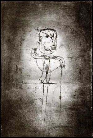 The Angler Oil Painting by Paul Klee