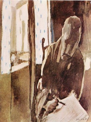 The Artist at the Window by Oil Painting Reproduction