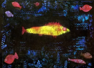 The Goldfish Oil Painting by Paul Klee