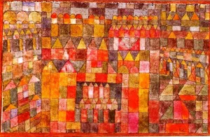 The Temple District of Pert Oil Painting by Paul Klee