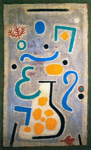 The Vase Oil Painting by Paul Klee