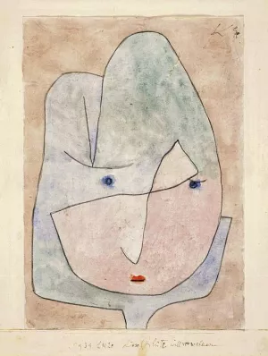 This Flower Wishes to Fade Oil Painting by Paul Klee