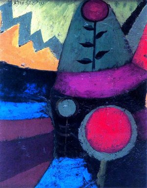 Three Flowers by Paul Klee Oil Painting Reproduction