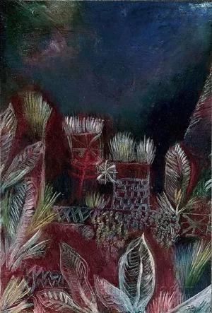 Tropical Twilight Oil Painting by Paul Klee