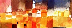 View of Kairouan Oil Painting by Paul Klee