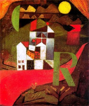 Villa R Oil Painting by Paul Klee