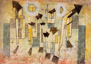 Wall Painting from the Temple of Longing Oil Painting by Paul Klee