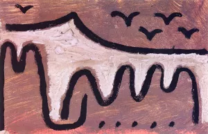 Wave Oil Painting by Paul Klee