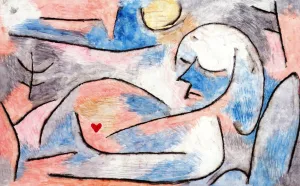 Winter Sleep Oil Painting by Paul Klee