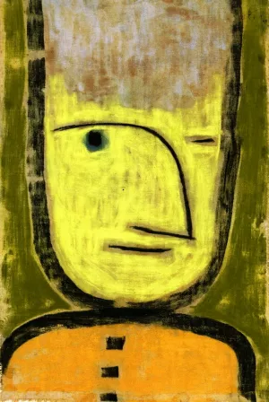 Yellow Green Oil Painting by Paul Klee