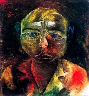 Young Proletarian Oil Painting by Paul Klee